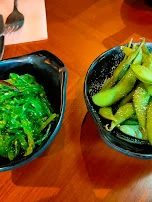 Algensalat Grüne Sojabohnen Edamame